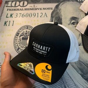 Carhartt Classic Black and White Mesh Cap